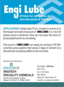 Slurry Pouch Engi Lube Primer for Lubrication of Concrete Pump and Pipeline